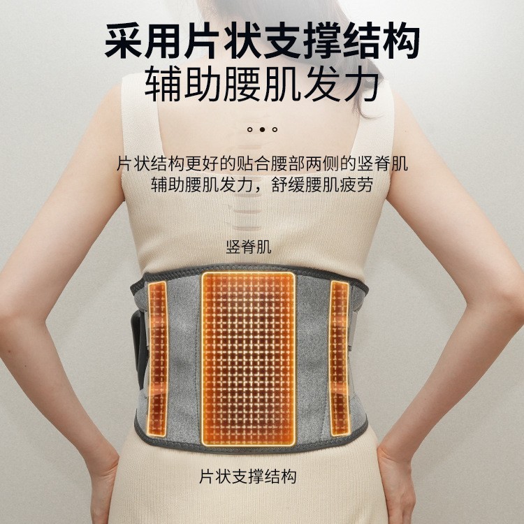 无线加热护腰带保暖热敷暖宫腰带发热理疗护腰电动腹部按摩器跨境|undefined