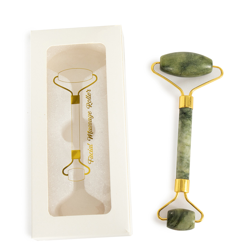 Rodillo masajeador de jade para rostro y cuerpo, palo de masaje para raspado de meridianos, fabricante transfronterizo de productos para el cuidado de la salud