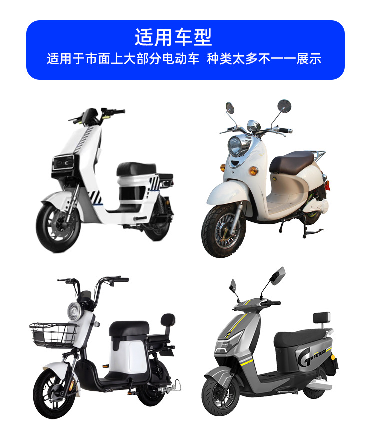 Electric Motorcycle Thickened Double Spring Shock Absorber Modified Universal Shock Absorber Power-Assisted Scooter Rear Shock Absorber Accessories