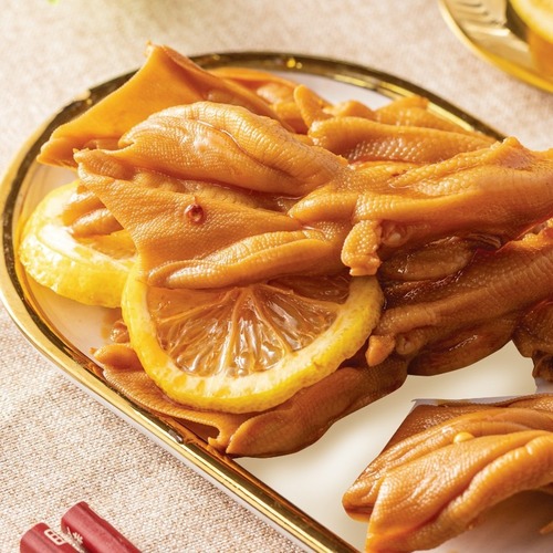 Zhiwei Ke 62g Sour and Spicy Lemon Boneless Duck Feet for Snacking Office Snacks Ready to Eat Leisure Drinking Duck Feet