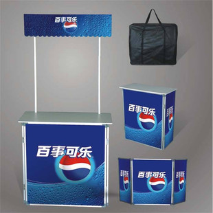 Promotional table exhibition folding movable display Billboard production display stand advertising shelf promotional stand promotional stand