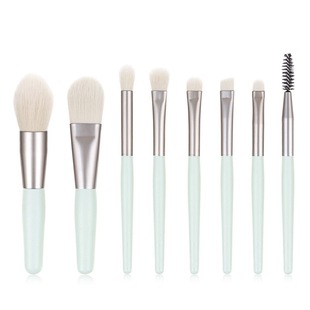 8 mini makeup brushes Morandi suit novice portable eye shadow brush with soft hair foundation brush beauty tools