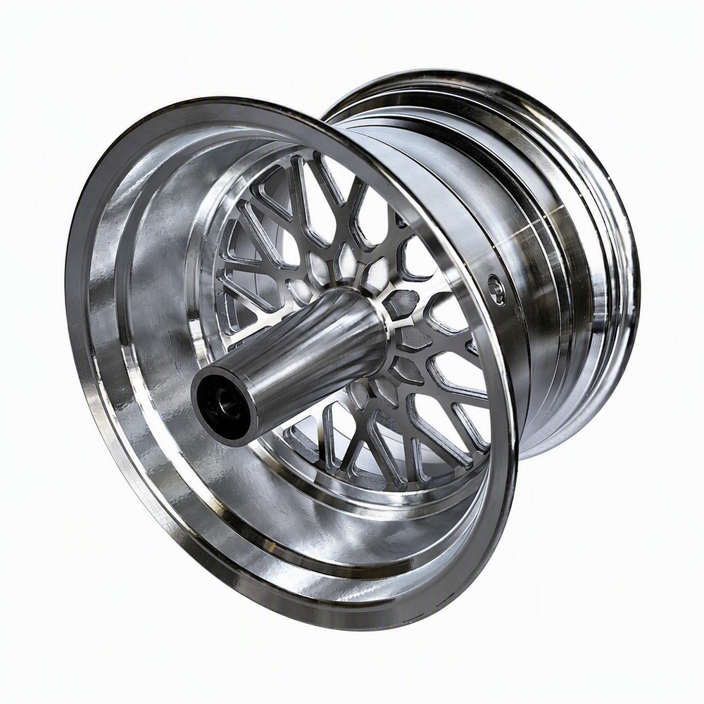 Thickened 10inch Harley electric vehicle aluminum alloy wheel hub, front and rear steel rim wheel hub accessories for scooter modification