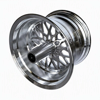 Thickened 10inch Harley electric vehicle Hub - 10inch-one-large-harley-70-wide-natural-color-aluminum-alloy-wheel