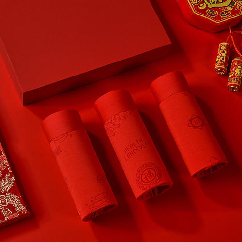 Men's underwear modal zodiac year boxer briefs big red dragon year good luck pants men's wedding and fortune pants men