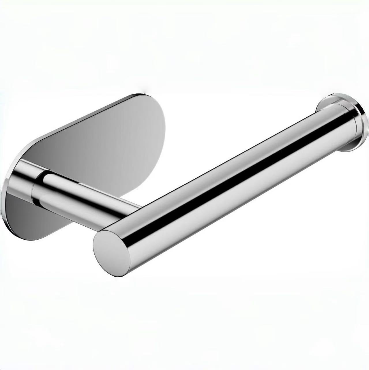 Portarrollos adhesivo de acero inoxidable 304 – soporte sin perforar para papel higiénico de pared