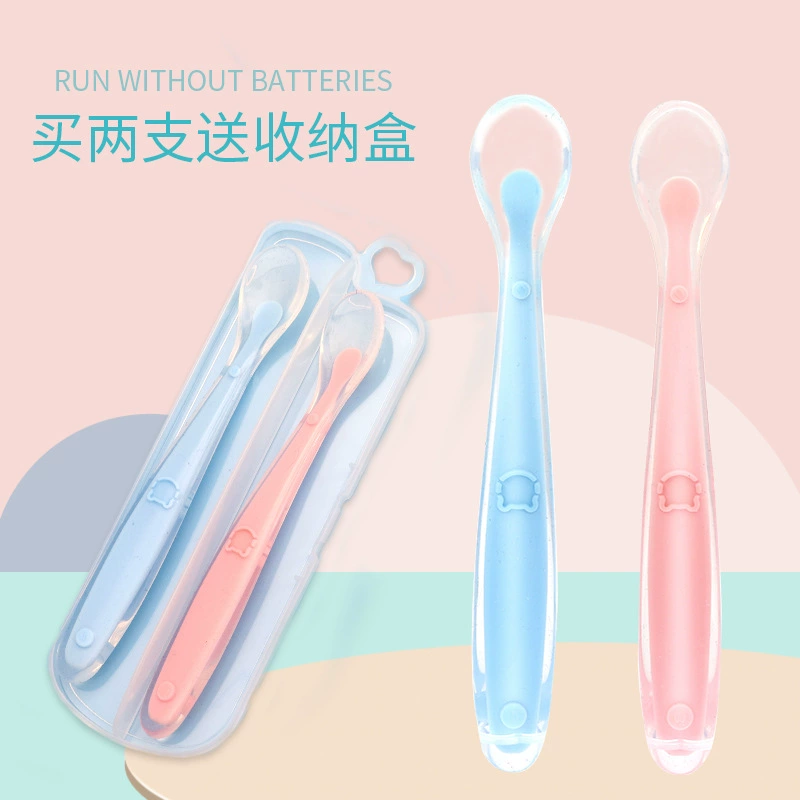 Детская жидкая силиконовая ложка новорожденный мягкая ложка детская силиконовая ложка вспомогательная пищевая ложка рисовая ложка детская силиконовая ложка