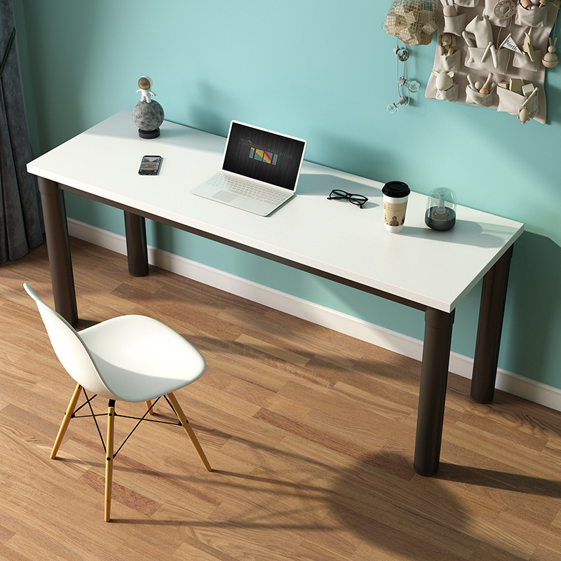 Simple Double Computer Desk, Long and Narrow Study Desk, Writing Desk, Student Home Desk, Vanity Desk, All-in-One