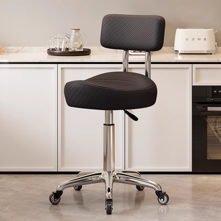 Silla de peluquería cómoda y sedentaria personalizada para cocinar, se puede levantar y bajar, caja registradora, taburete, silla de montar para cocinar en la cocina image 29