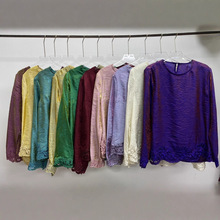 南油批发2025上新多色爆款新中式人丝浮光锦刺绣上衣气质百搭小衫