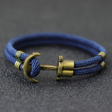 S 35107 Anchor Woven Men's Bracelet ��ê��֯�������羳��