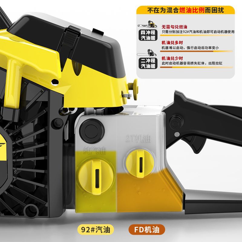 原装进口德国宗越大功率四冲程汽油油锯伐木家用大马力砍树锯子