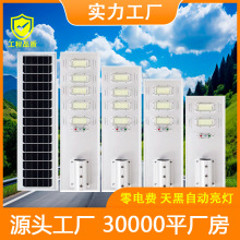 LED防水太阳能路灯50W150W人体感应新农村庭院太阳能灯智能感应