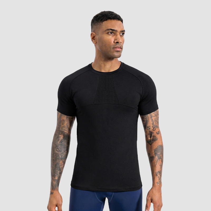 Personalizada transpiración rápida secado camiseta camiseta camiseta de compresión de manga corta camiseta hombre camiseta de malla de manga corta ropa de fitness