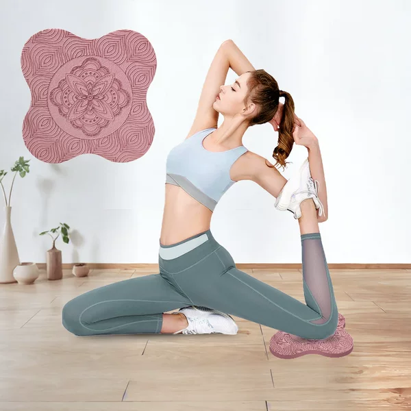 Tpe Flat Support Mat Yoga Supplies Kneeling Pad Sports Hand Protection Knee Protection Elbow Joint Shock Absorption Non-Slip Thickened Mat