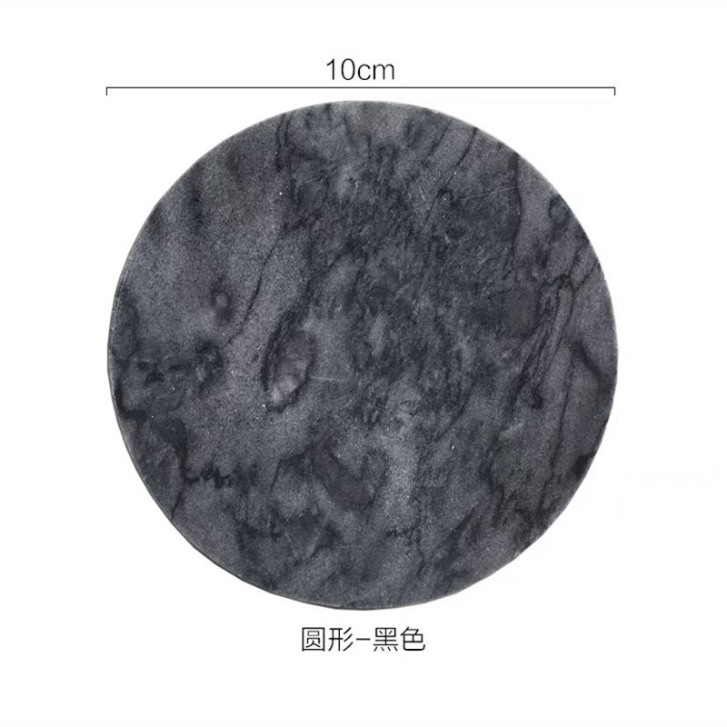 Estilo nórdico de mármol posavasos ins ronda de café antideslizante almohadilla de aislamiento piedra té montaña joyería foto al por mayor