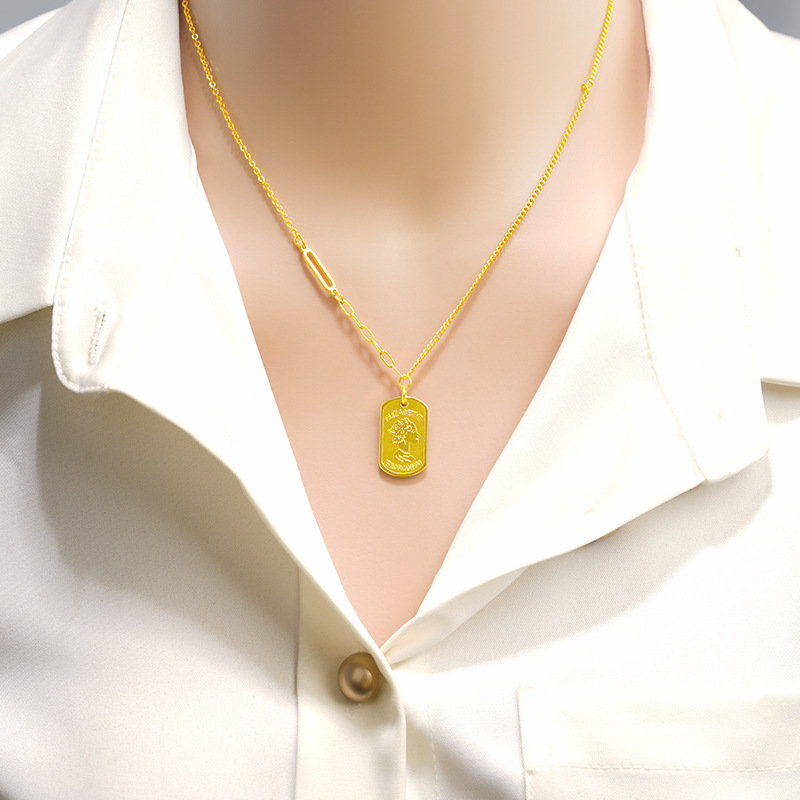 Joyería de aleación de cobre de La Reina collar de llegada colgante de regalo de recuerdo de las mujeres fábrica al por mayor collar caliente del todo fósforo
