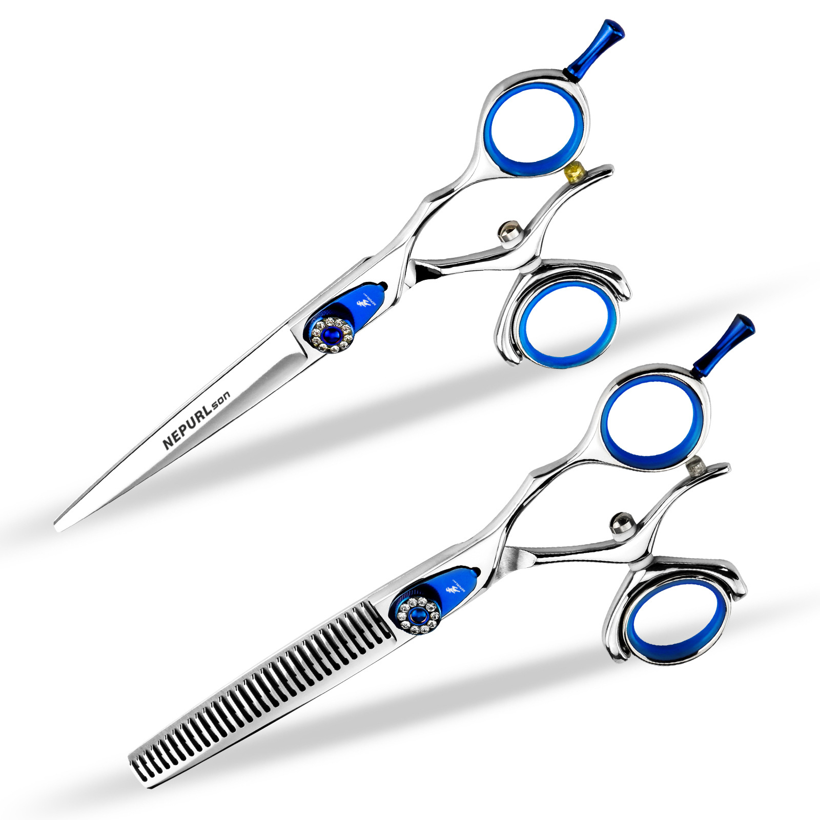 高档宝石5.5寸 6.0寸  飞剪 平剪  牙剪  送包360度 旋转柄