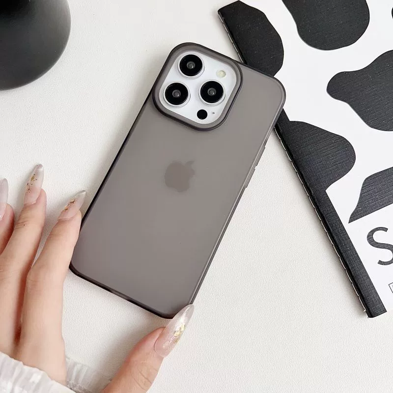 Айфон Apple, чехол для iPhone 15 с матовым светлым и тонким дизайном, 15promax, 12