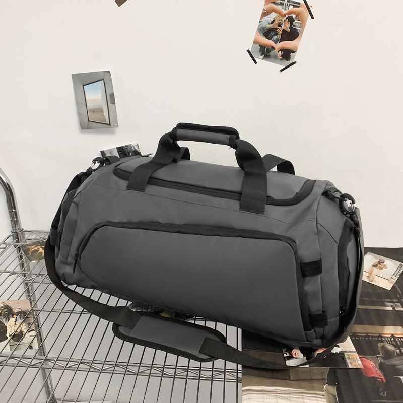 Nuevo bolso de viaje transfronterizo, bolso deportivo de alta gama para hombre, separación en seco y húmedo, bolso de equipaje de mano multifuncional de doble espalda