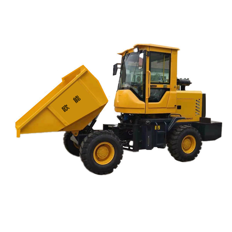 欧能机械四轮翻斗车 液压四驱车 前车 混凝土车 蹦蹦车农用车送货