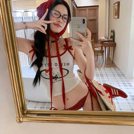 泳衣女2026新款保守分体比基尼纯欲高级感夏性感遮肉小个子泡温泉