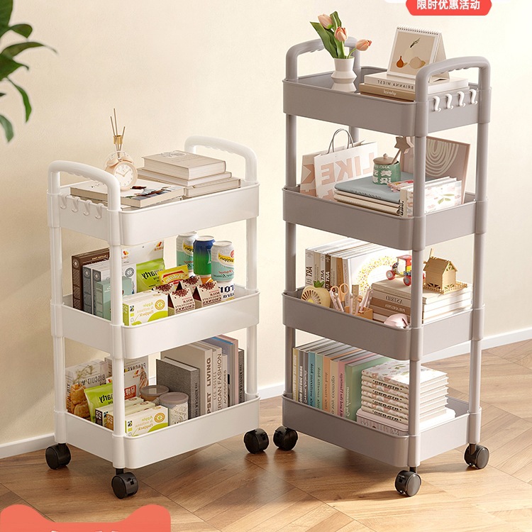 Bookshelf Floor-Standing Storage Rack Storage Cabinet Living Room Wall Storage Cabinet Desktop Small Simple Multi-Layer Removable Bookcase