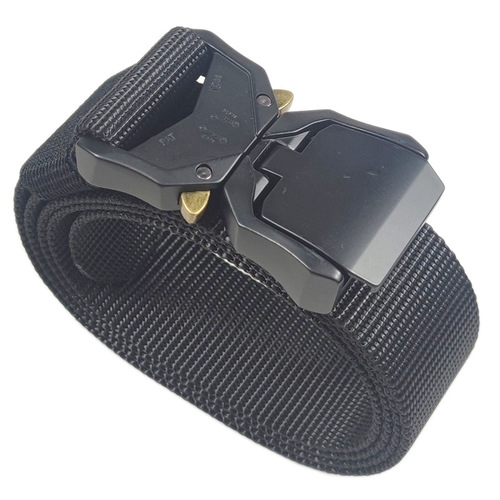 【Hot Selling Across Borders】Aluminum Alloy Buckle Tactical Belt for Men, Nylon Outdoor Training, Quick Release Canvas Belt