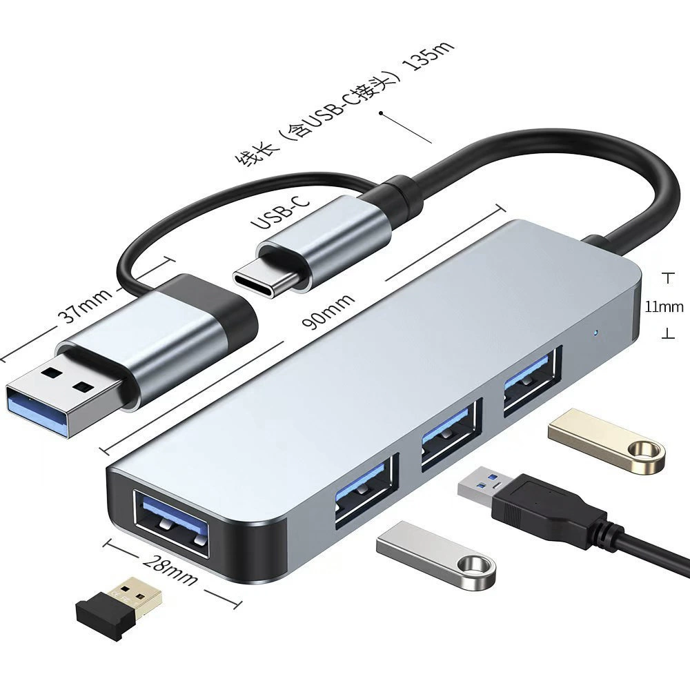 Type-C extended dock multi-function hub hub extended dock tablet computer HD USB semiper read card