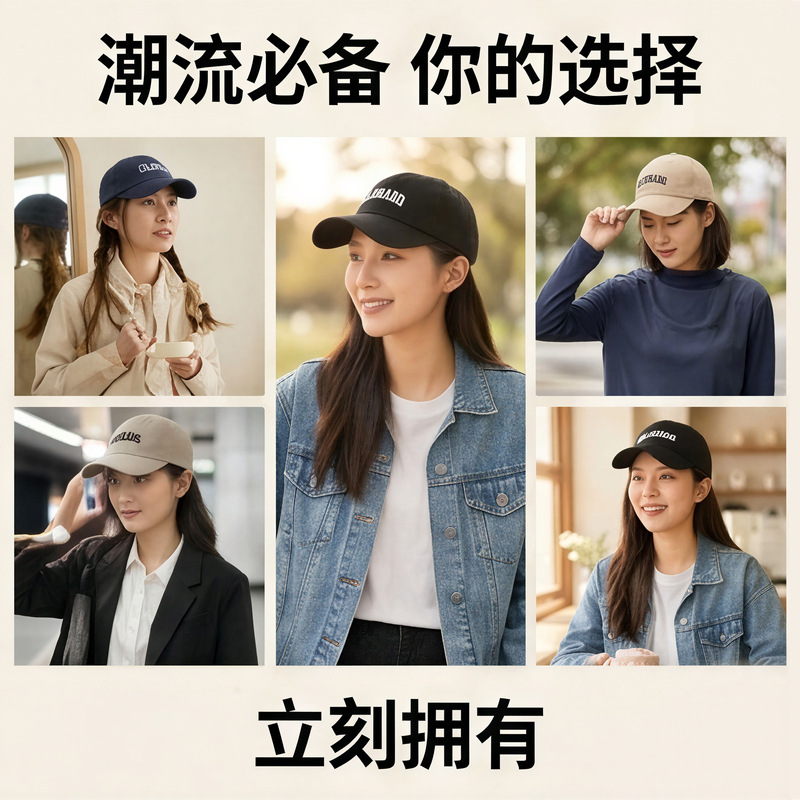 Gorra de Béisbol Unisex de Poliéster, Protección Solar, Ajustable