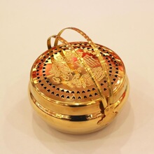 铜火铳旺盆纯铜火炉烘缸婚庆用品女方陪嫁品装饰红火嫁妆传统火冲