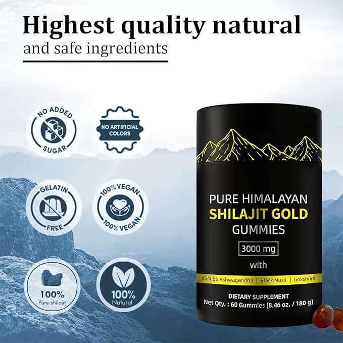 现货 Shilajit gummies cross-border foreign trade hot-selling source factory 60 capsules OE M