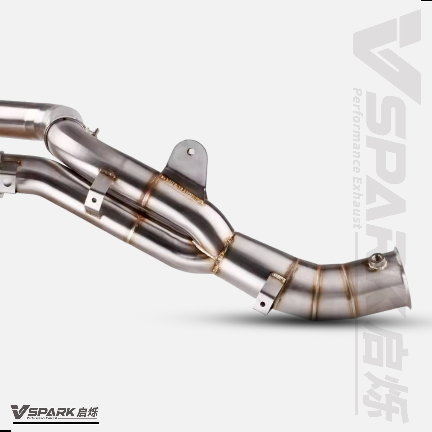Suitable for Yamaha Motorcycle R1/R1M/Mt10 Exhaust Pipe Middle and Front Titanium Alloy Front Non-Destructive Modification