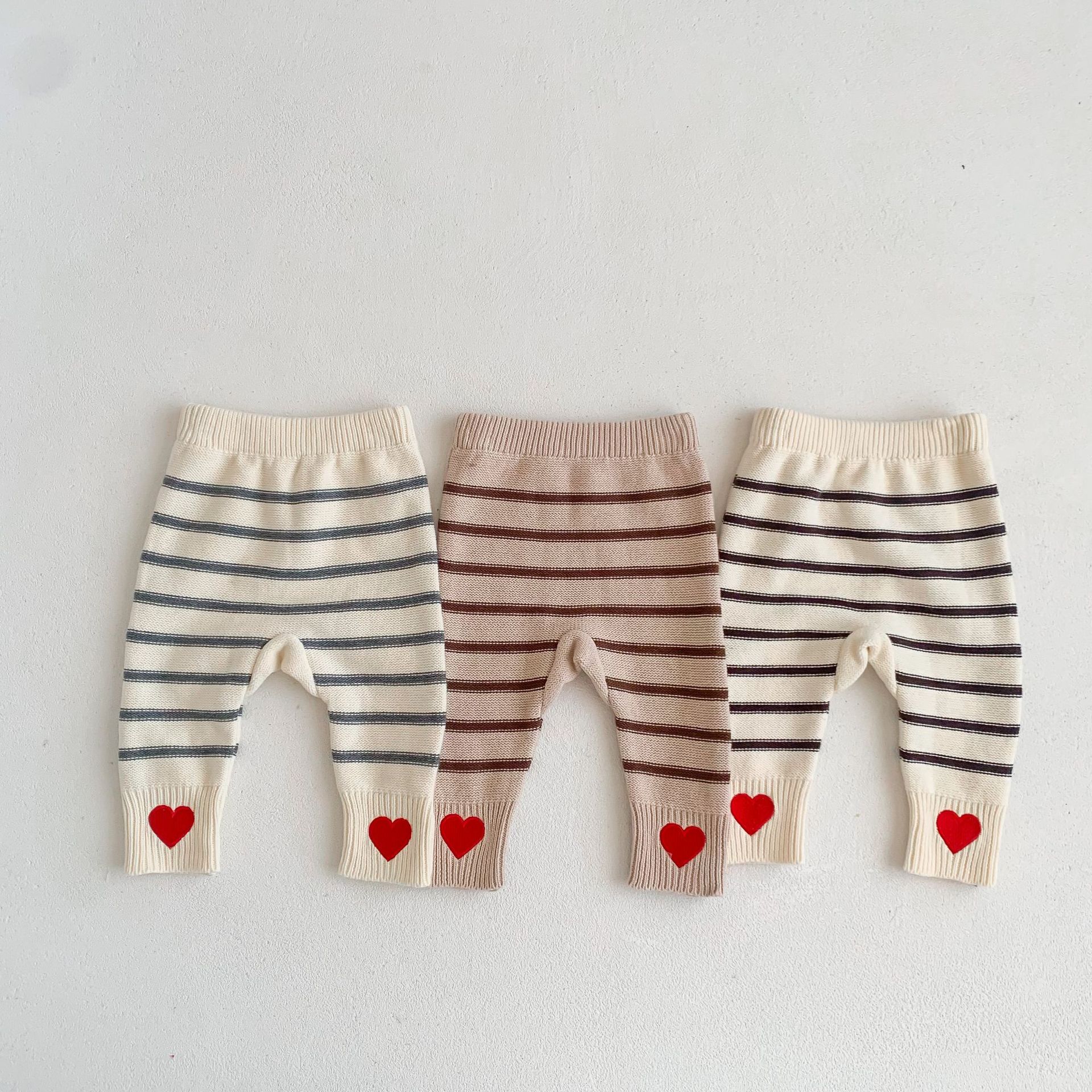 Casual Stripe Solid Color Cotton Pants & Leggings display picture 2