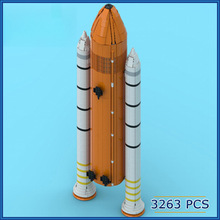 跨境MOC小颗粒兼容积木太空发现号航天飞机10283助推器MOC-73206