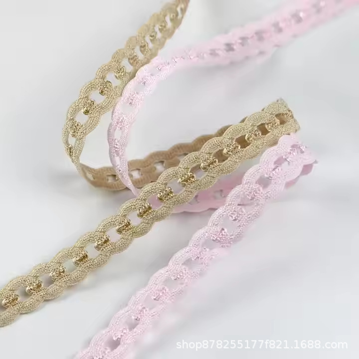 1.5 センチメートル銅貨弾性ゴムバンドヘアアクセサリーレース DIY 装飾衣類アクセサリー 8 形状弾性ロープ|undefined