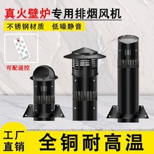 真火壁炉排烟风机家用颗粒炉燃木柴火取暖炉管道烟囱引风机
