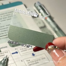 索引贴贴纸便利贴标签可透明粘渐变色分类标记ins风标签贴书签