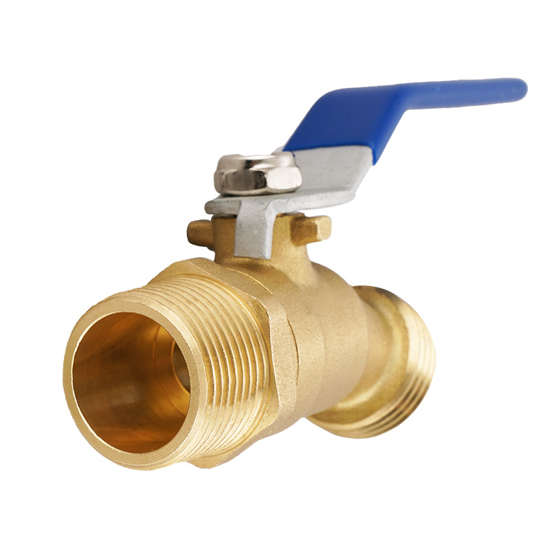 Cross-border brass ball valve 3/4 GHT X 3/4 NPT garden hose threaded faucet switch undefined