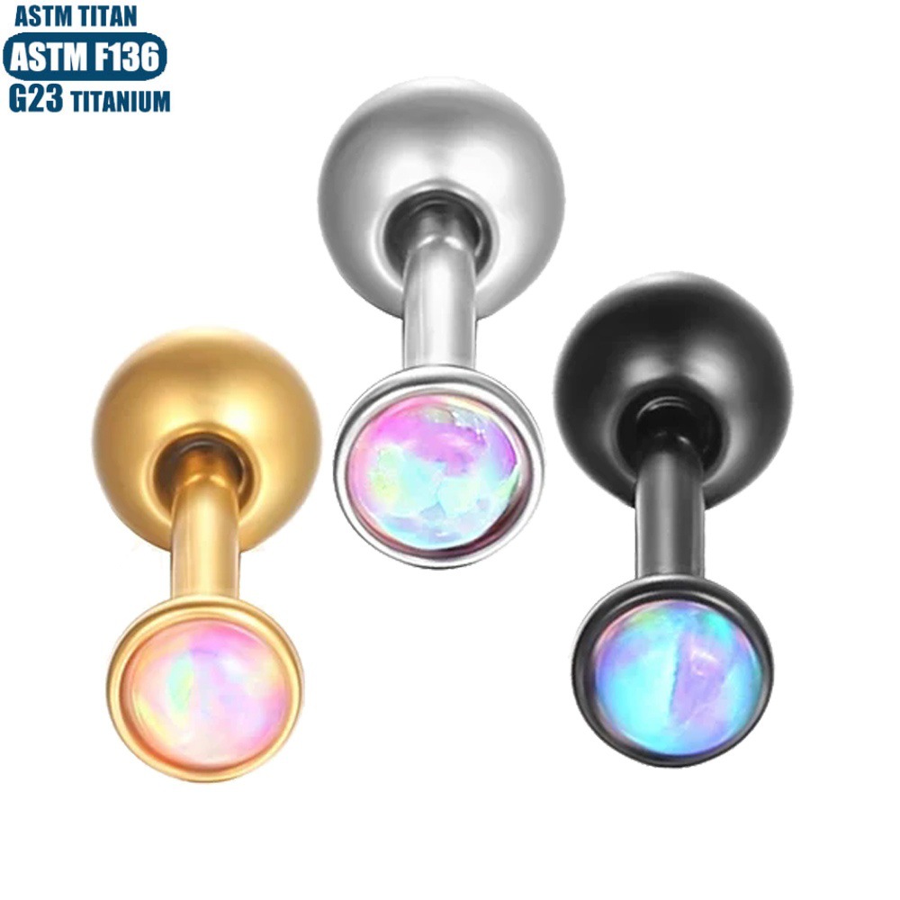 Labret stud lip piercing jewelry styling detail