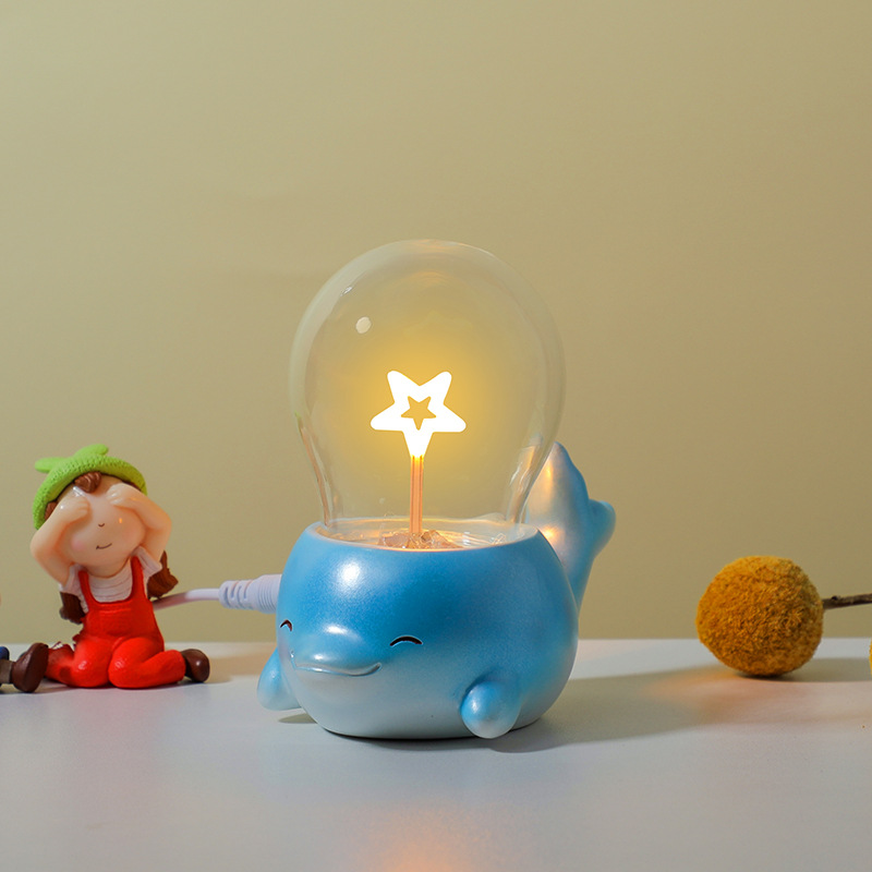 Lámpara de noche lámpara luminosa base de resina creativa para gatos adornos de animales decoración de escritorio exhibición artesanía regalos