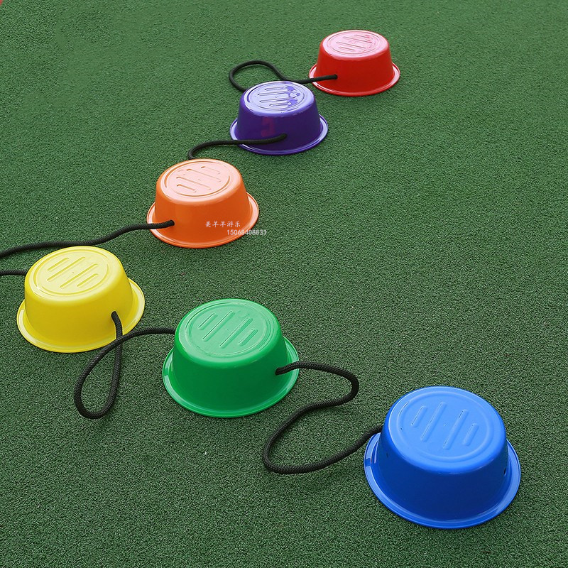 幼儿园户外梅花桩游戏一步一石儿童家用感统平衡训练早教器材玩具