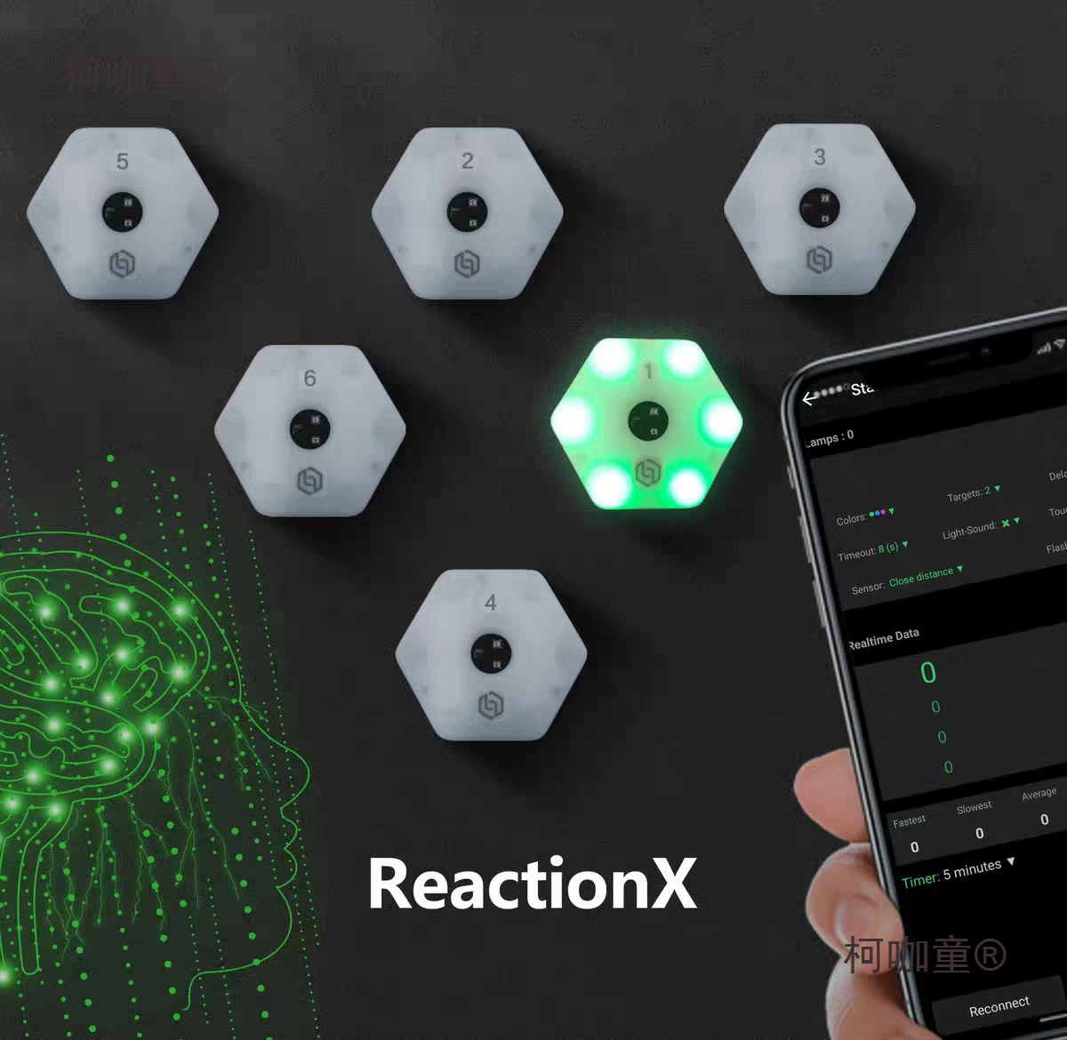 Agility Reaction Light Спортивный свет для тренировки реакции Agility Light Беспроводное оборудование для тренировок Детское оборудование для фитнеса Metabo