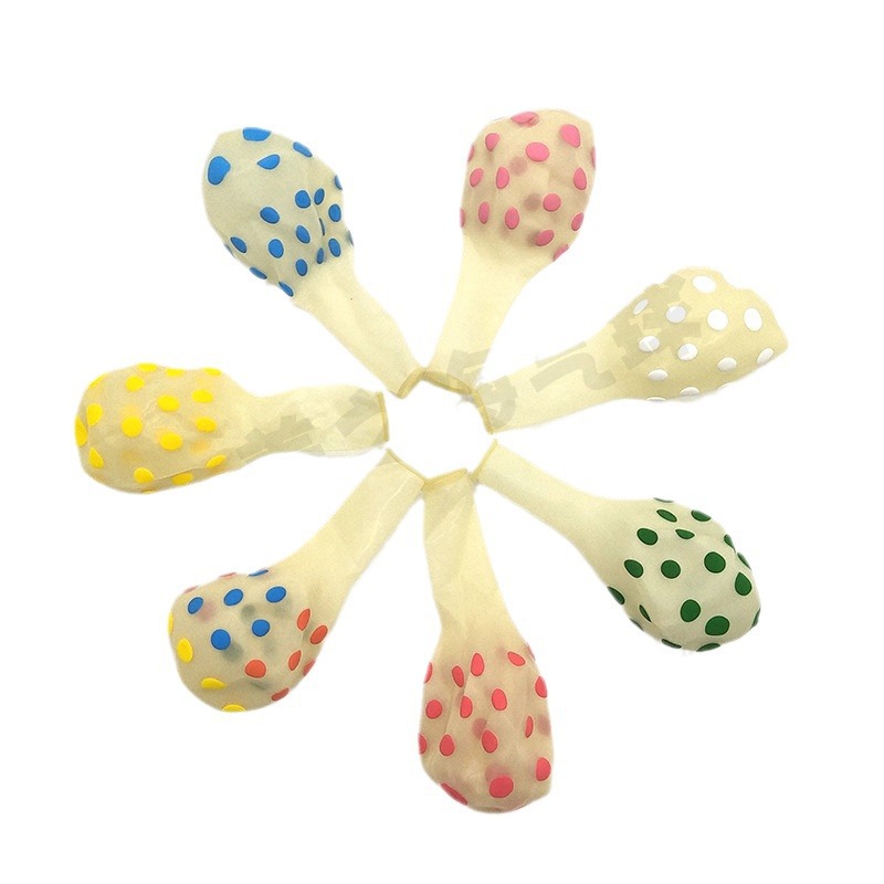 12 pulgadas de espesor ins transparente colorido lunares globo bebé niños fiesta de cumpleaños decoración globo de látex