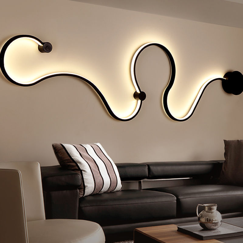 Iluminación nórdica creativa decoración de pared lámpara de pared lámpara de pared cabecera led pasillo moderno sala de estar moderna dormitorio simple