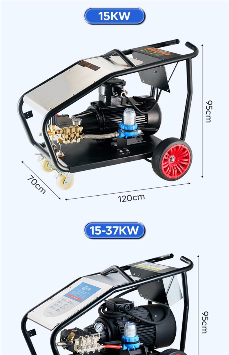 Ultra-High-Pressure Industrial-Grade Cleaning Machine 500kg Three-Phase Ar Commercial Car Washing Machine 380V High-Power Rust Removal Water Gun