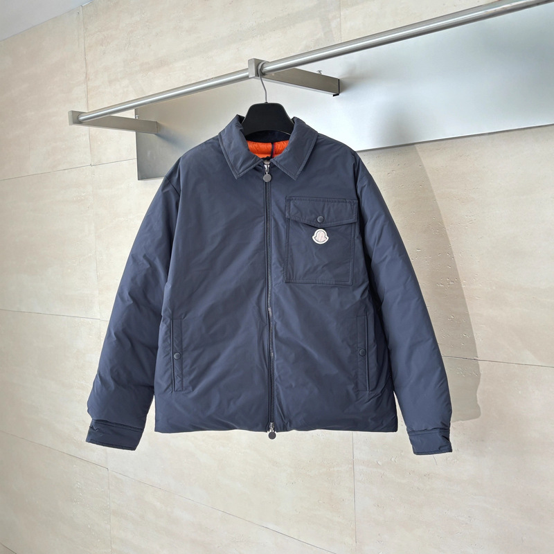 Correct Version 25Ss Autumn and Winter New m Logo Lapel Business Pull Jacket down Jacket Jacket Same Style for Men and Women