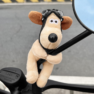 Electric Vehicle Rearview Mirror Decorative Ornaments, Dolls, Cute Cartoon Electric Vehicles, Motorcycles, Universal Decorative Accessories