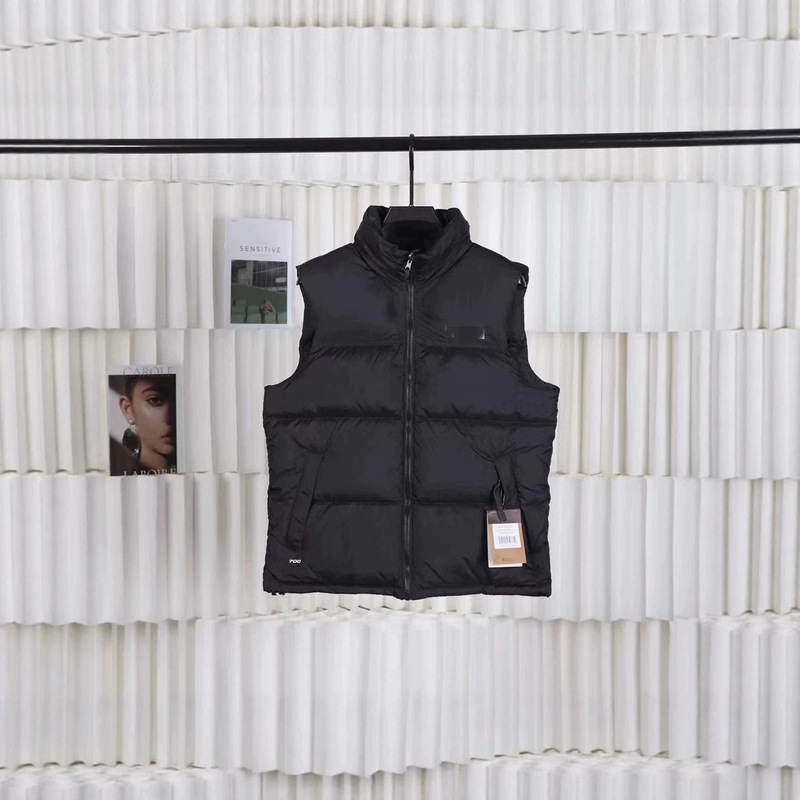 Cross-Border Tnf 1996 down Vest American Version 00 Fill Power Embroidered Winter Warm Stand Collar Vest Goose down Loose Fit