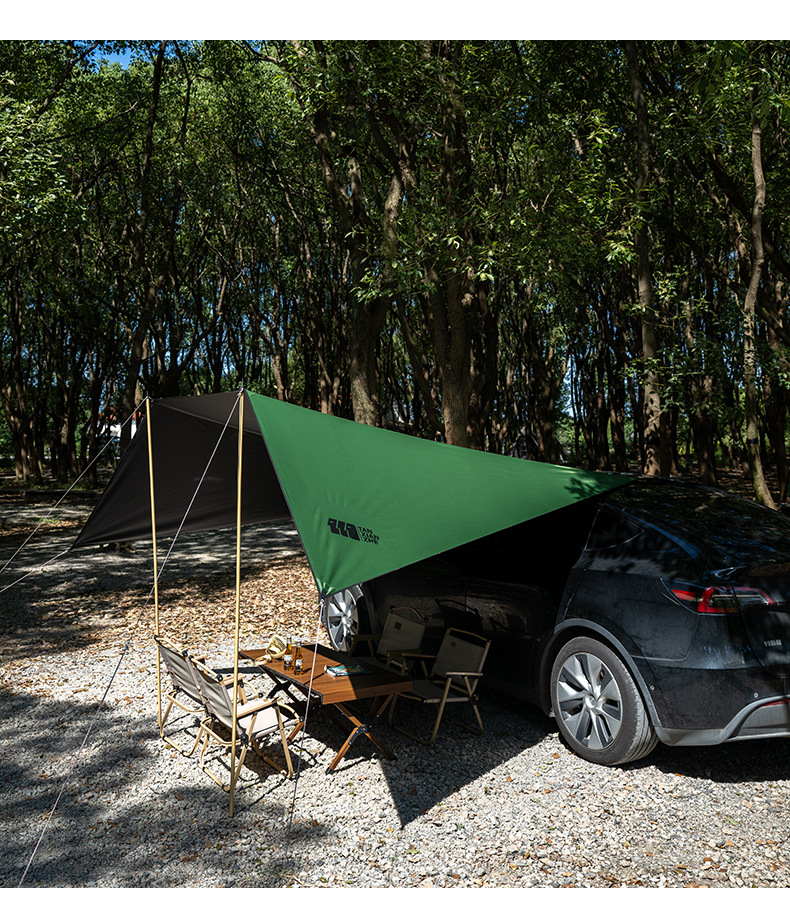 Explorer Roof Side Canopy Full Blackout Camping Canopy Tent Rear Tent Sunshade Universal for Camping Vehicles